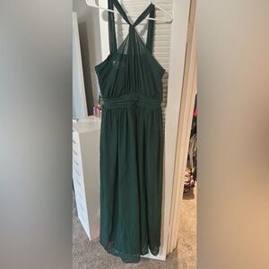 Chic Forest Green Maxi Dress